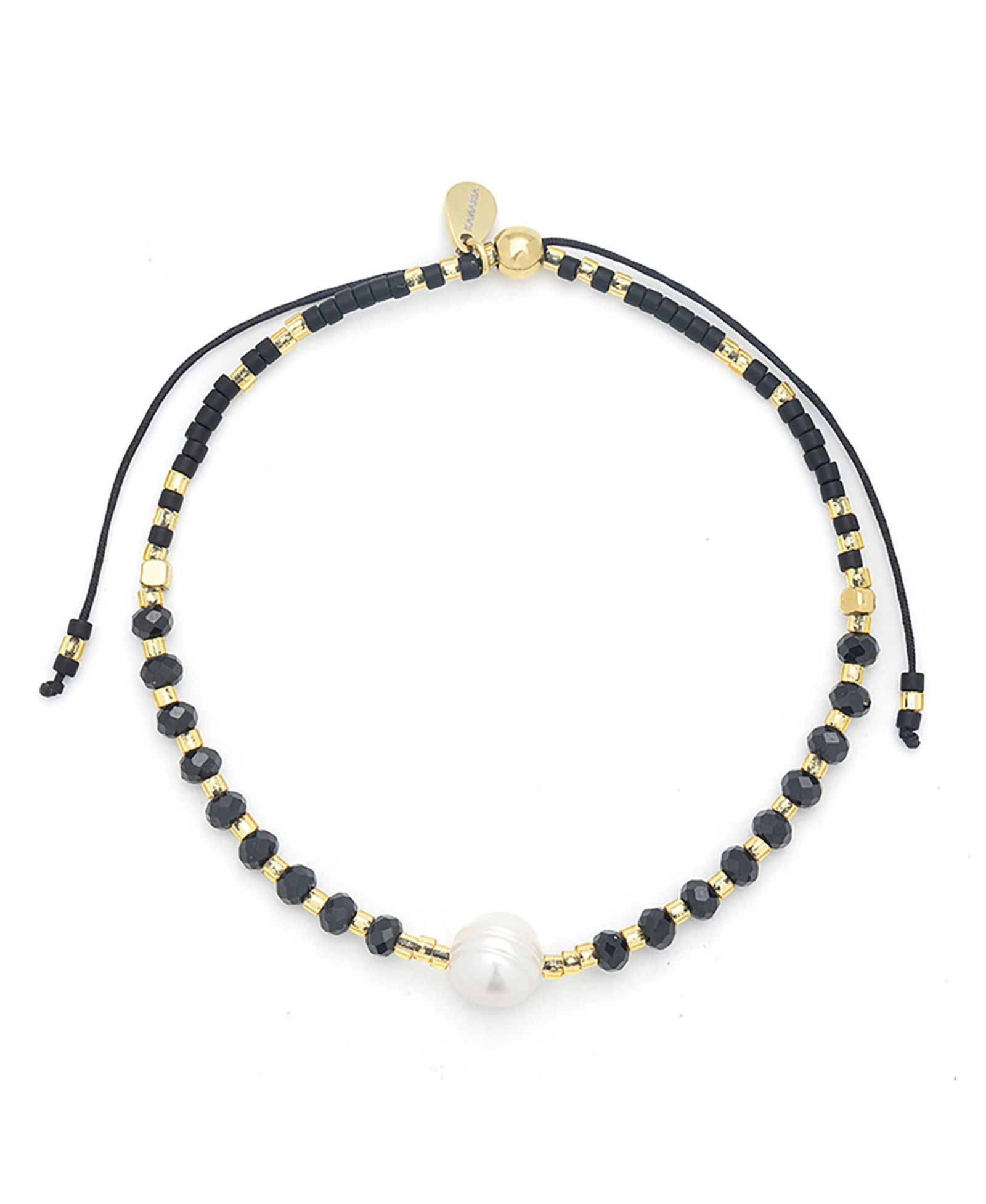 Kamaria Pearl Gemstone Adjustable Bracelet
