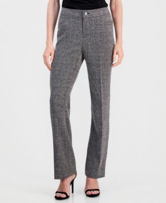 Anne Klein Женские брюки клеш с застежкой Fly-Front, средняя посадка