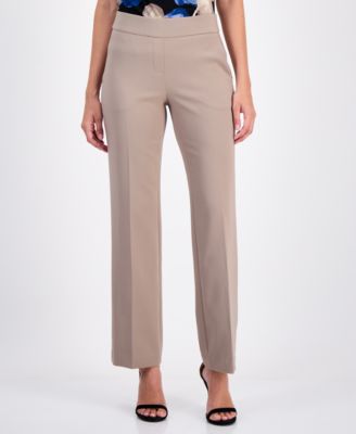 Брюки Anne Klein Women's Mid-Rise Straight-Leg