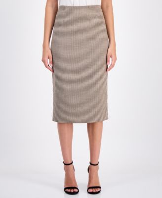 Anne Klein Women's Houndstooth Pencil Skirt