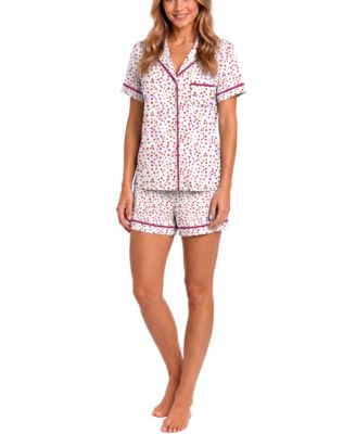 Jaclyn Intimates женский комплект из топа в горошек и шорт, 2 части