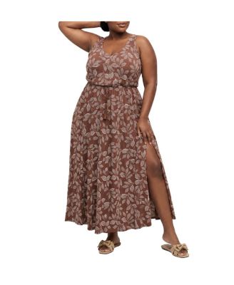 Torrid Plus Size Belle Isle Cinched-Waist Maxi Sundress