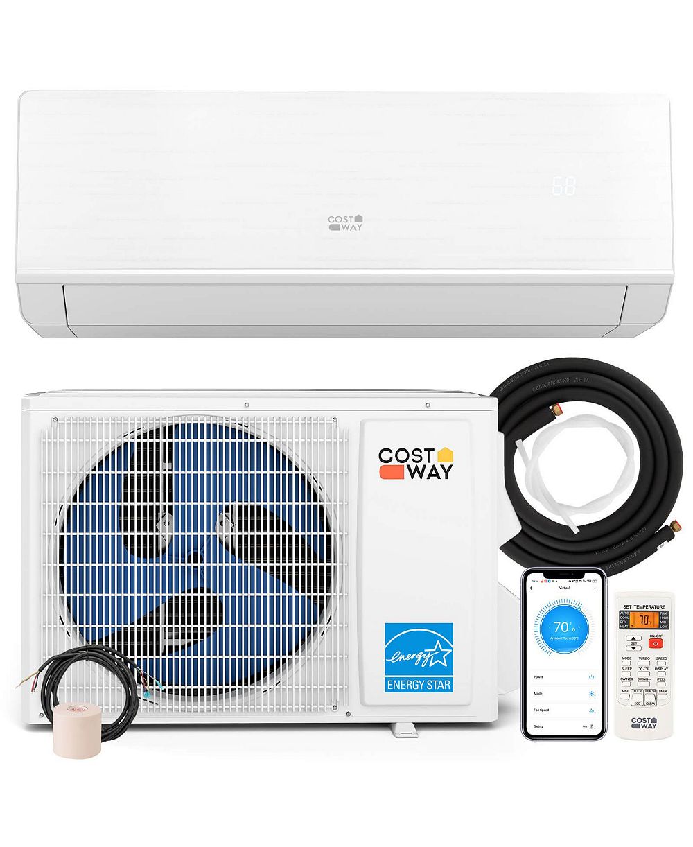 Мини-сплит кондиционер и обогреватель Costway 12000 BTU, 230 V