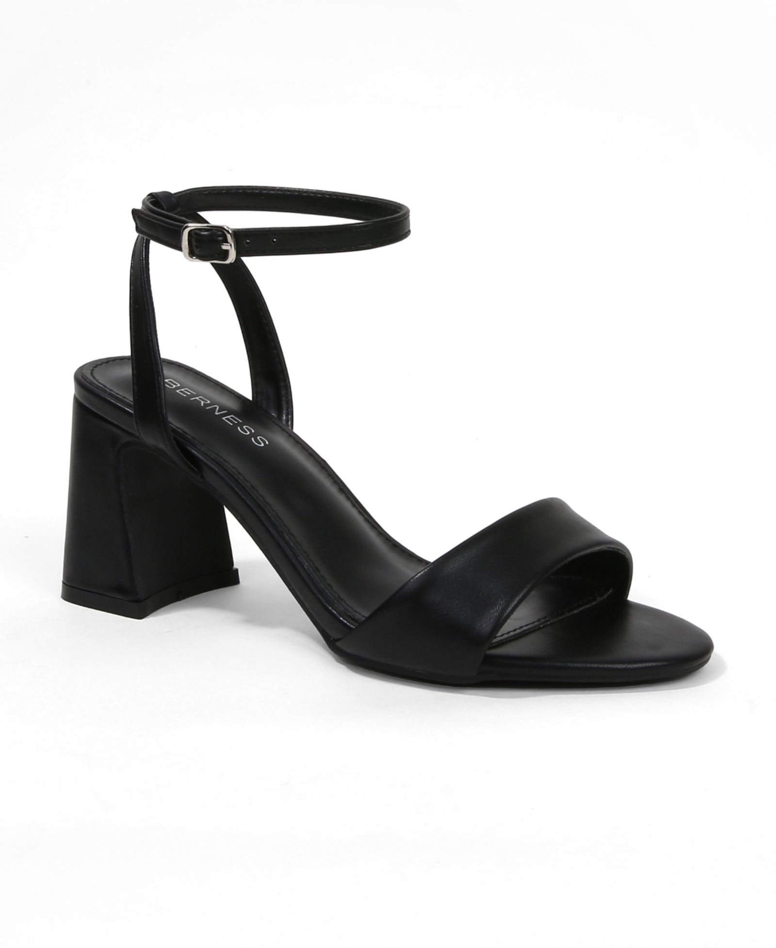 BERNESS Women's Hania Ankle Strap Block Heel Sandals