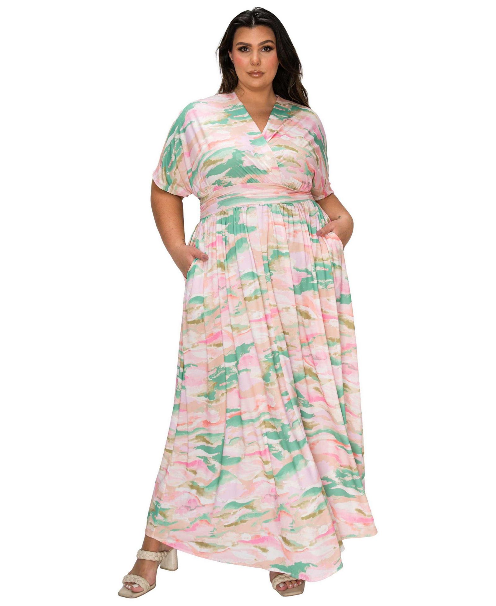 Женское платье L I V D Plus Size Reverie Empire Waist