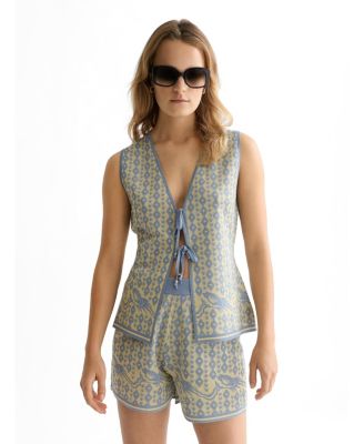 SCOTCH & SODA Женский вязаный жилет с жаккардовым узором