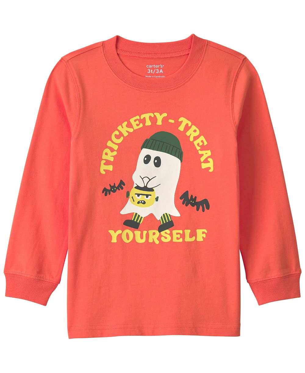 Carter's Toddler Boys' 2T-5T Trickety Treat Yourself Halloween Graphic T-Shirt