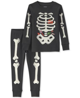 Carter's Детский Halloween Skeleton Cotton Snug-Fit Pajama, 2-Piece Set