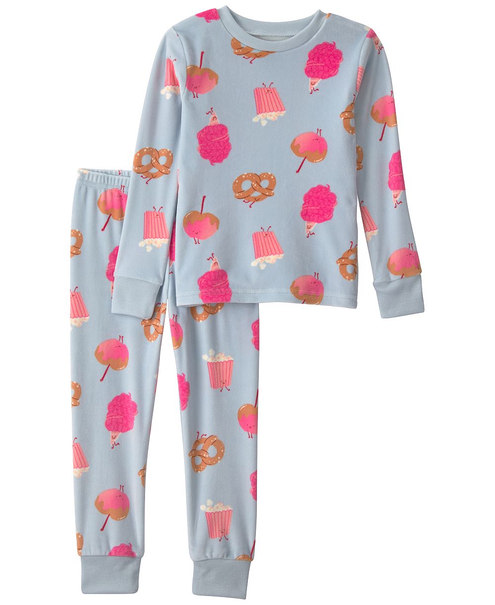 Детский комплект пижам Carter's Toddler Girls' 2T-5T Festival Treats Snug-Fit Long-Sleeve pajama, 2-Piece Set