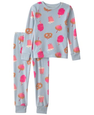 Детский комплект пижам Carter's Toddler Girls' 2T-5T Festival Treats Snug-Fit Long-Sleeve pajama, 2-Piece Set