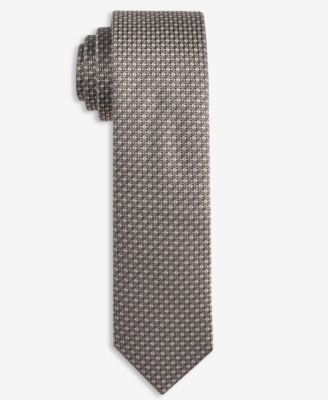 Мужской шелковый узкий галстук BOSS by Hugo Boss Neat Silk Skinny Tie