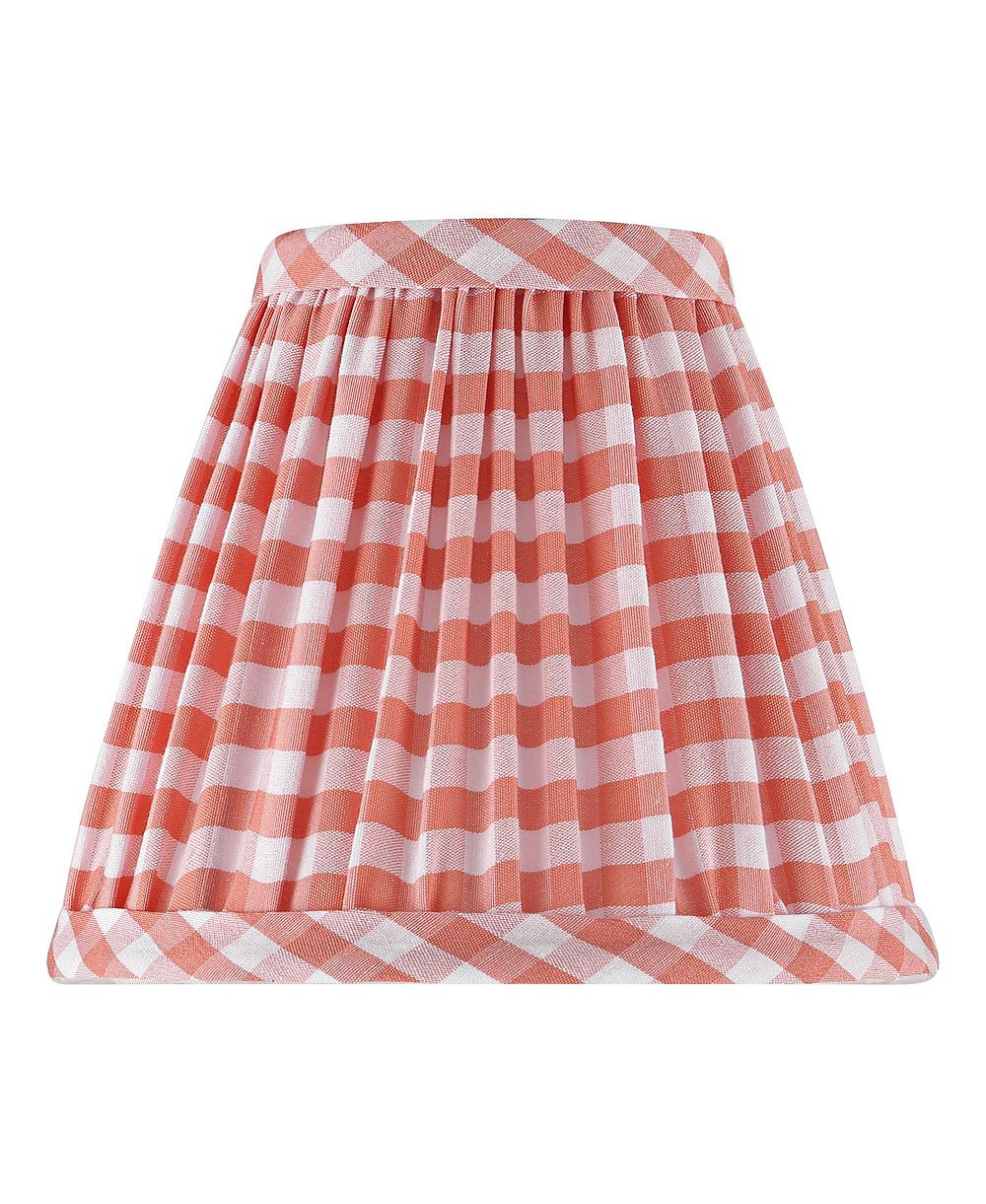 Абажур Springcrest Gingham Plaid Pleated Cotton Clip-On Empire Shade (3x6x5)
