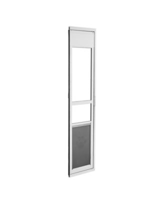 COZITO Dog Door for Sliding Glass Door Adjustable Height Extra Large Flap 180 Degree Swing