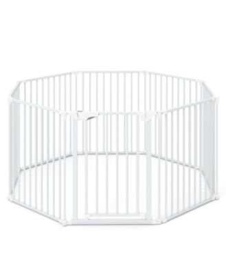 COZITO 8-Panel Extra Wide Adjustable Gate with Auto-Close Door