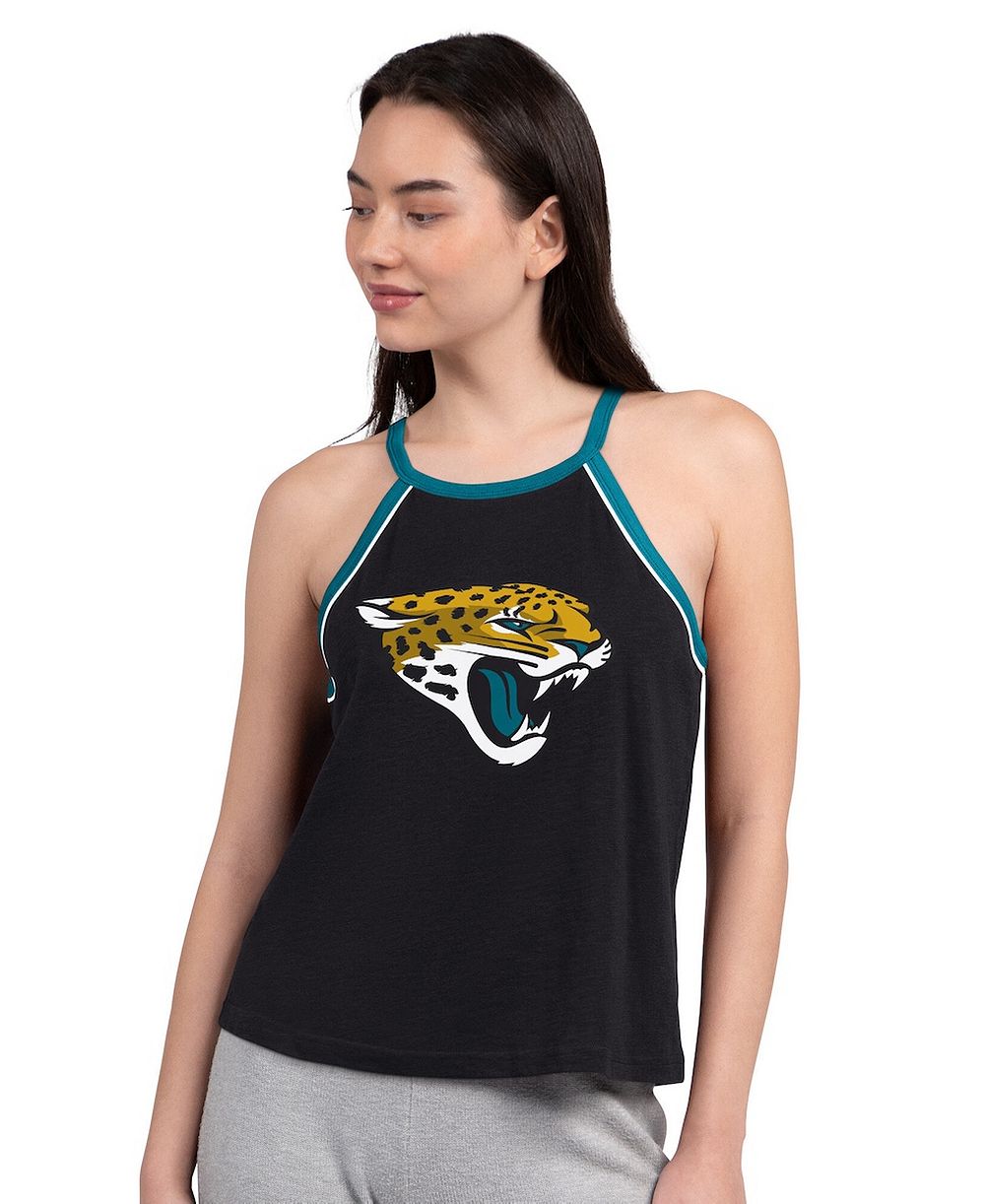 G-III 4Her by Carl Banks Women's Black Jacksonville Jaguars Redemption Win Slub Tank Top