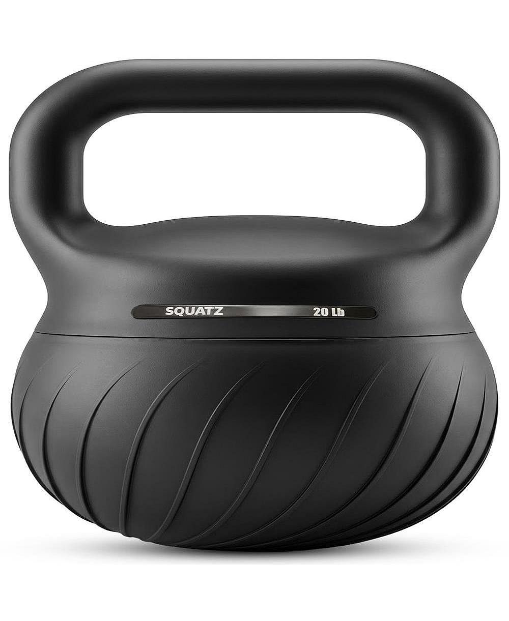 SQUATZ 20 lb Soft Kettlebell for Home Gym, Floor-Safe Training Weight with Wide Non-Slip Handle for Workouts