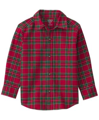 Carter's Toddler Boys' 2T-5T Plaid Button-Down Classic-Fit Shirt