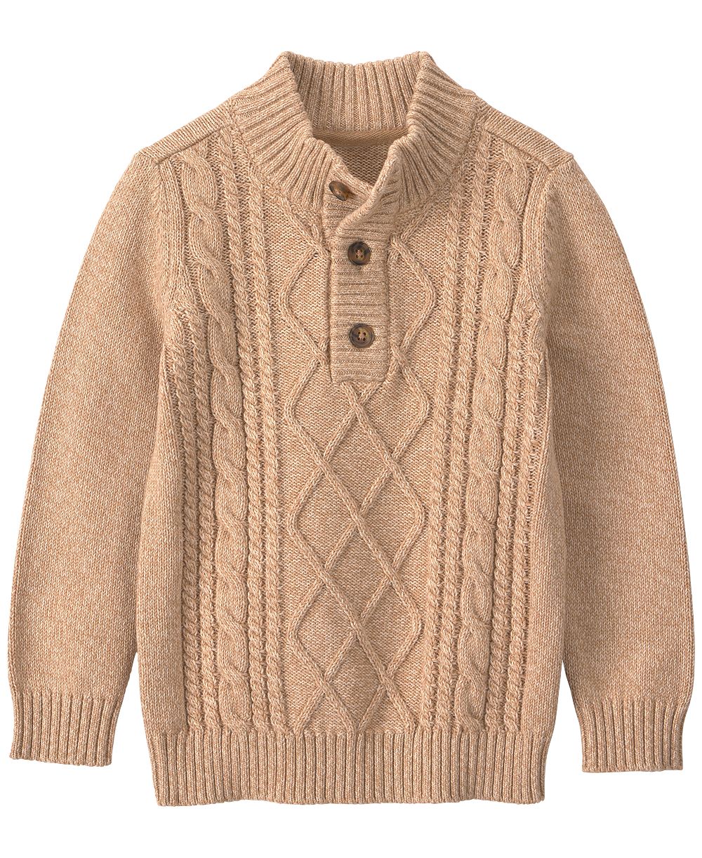 Carter's Toddler Boys' 2T-5T Cable-Knit Mock Neck Sweater