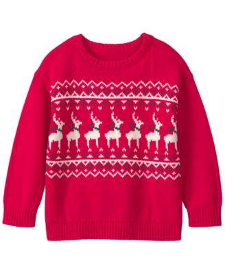Carter's Toddler Boys' 2T-5T Fair-Isle Long-Sleeve Crewneck Cotton Sweater