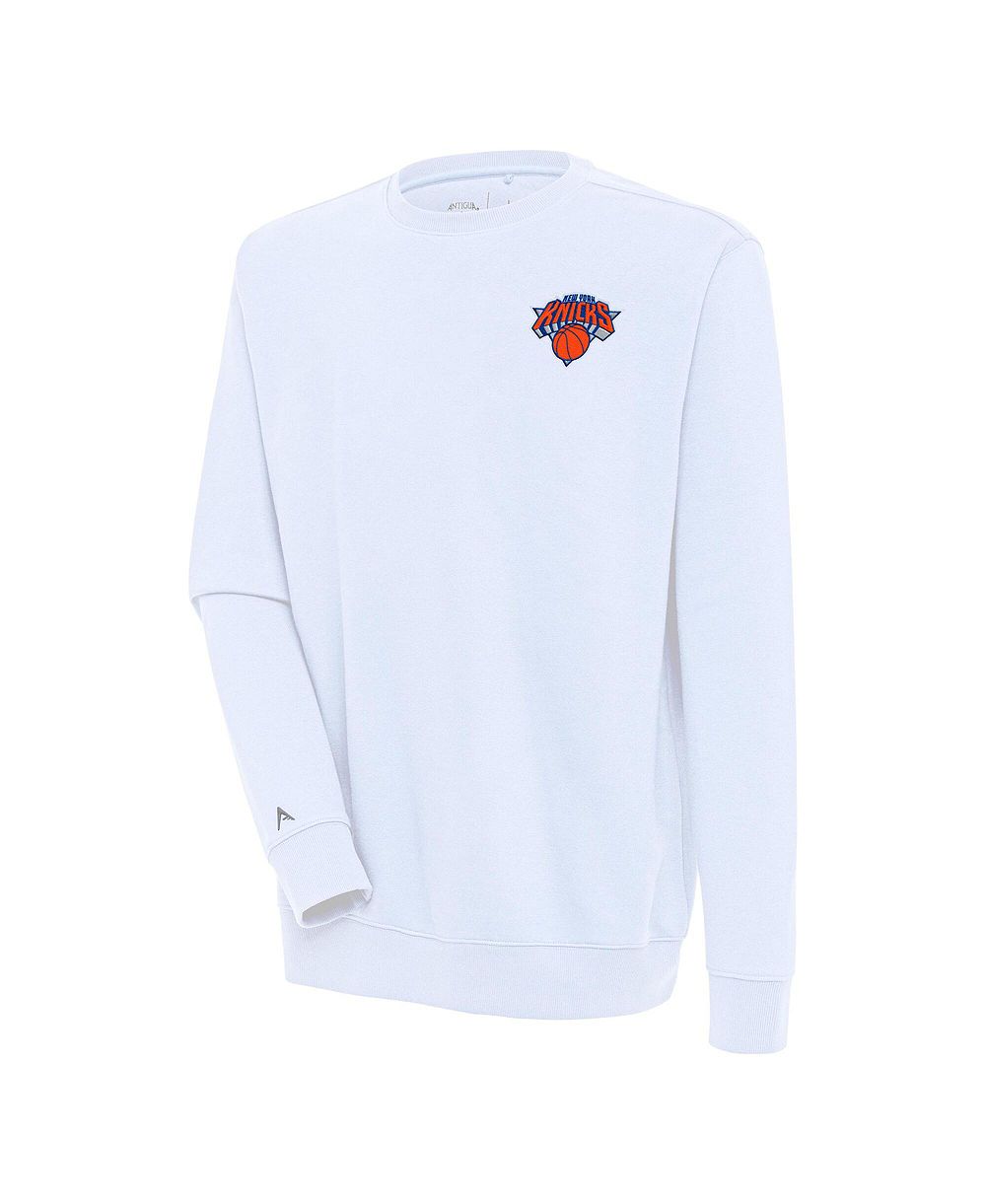 Мужское свитшот Antigua White New York Knicks Victory Pullover