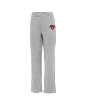 Antigua Women's Heather Gray New York Knicks Victory Sweatpants