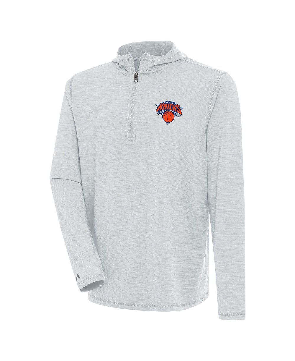 Мужская легкая кофта на молнии Antigua New York Knicks Heather Gray