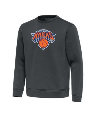 Мужская свитшот Antigua Pewter New York Knicks Relevant Pullover