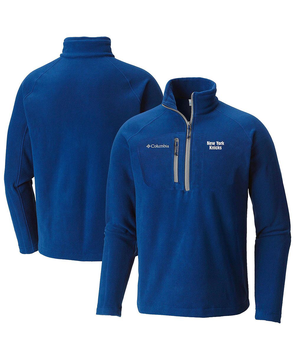 Columbia Men's Blue New York Knicks Fast Trek III Half-Zip Fleece Pullover Sweatshirt