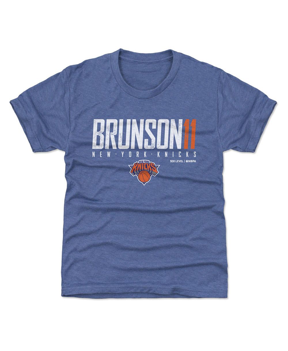 Детская футболка 500 Level Jalen Brunson Blue New York Knicks Elite