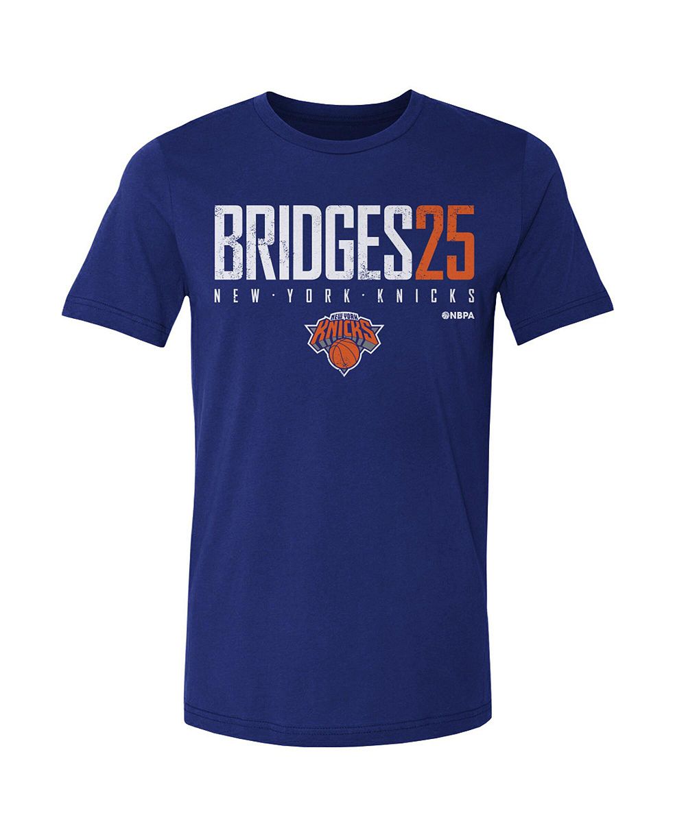 Мужская футболка 500 Level Mikal Bridges New York Knicks Elite Player синяя