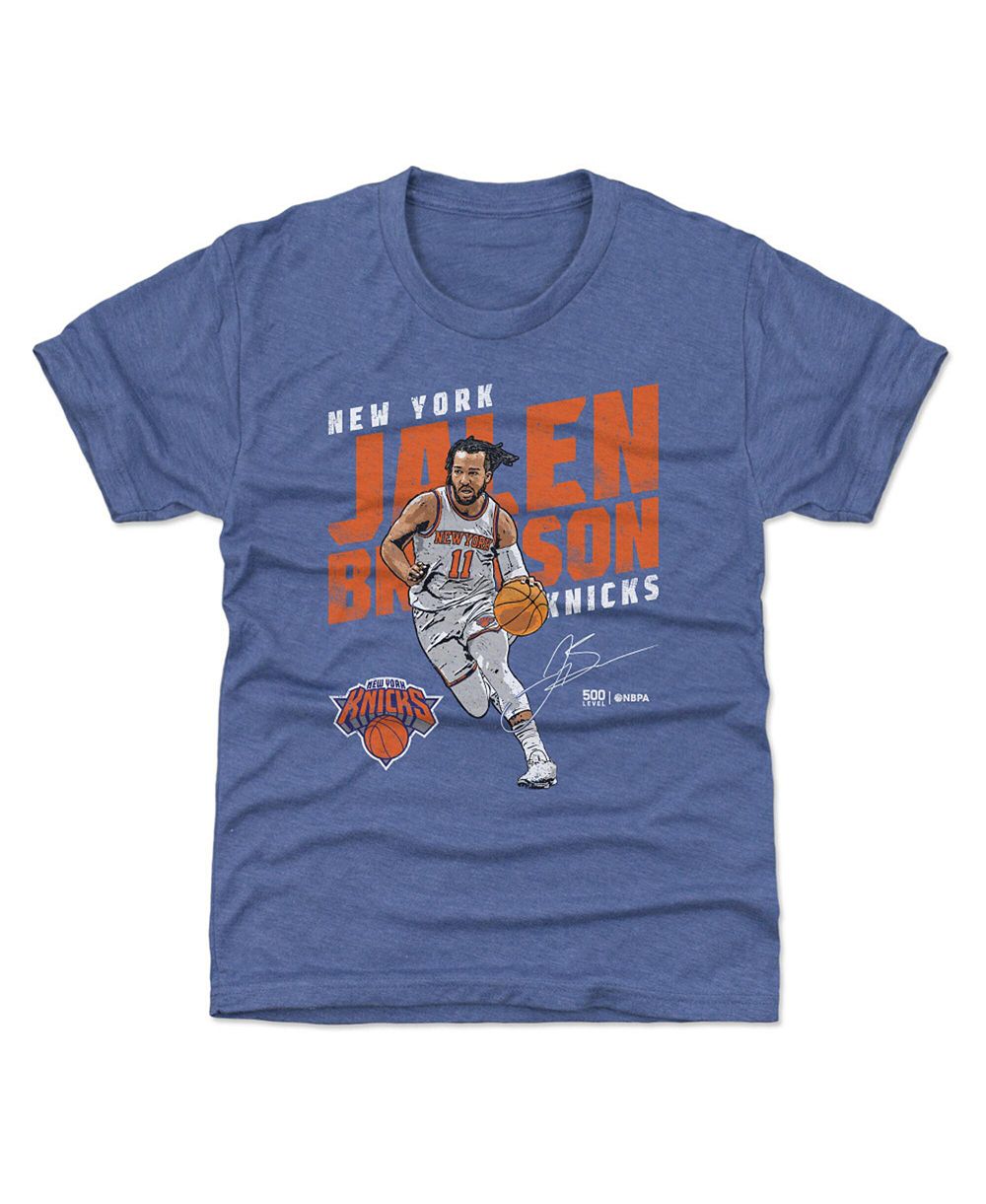 Футболка 500 Level Blue New York Knicks Slant для мальчиков и девочек