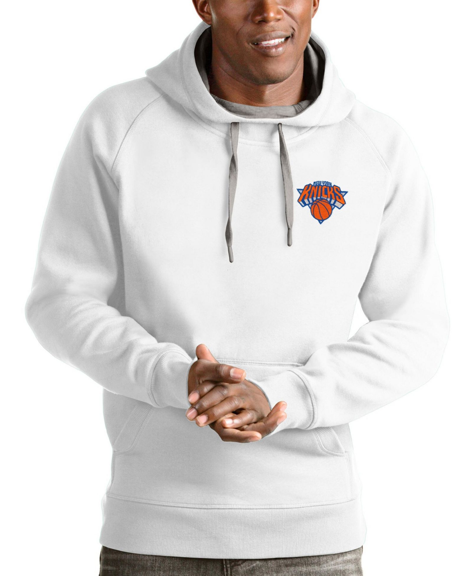 Antigua мужское худи New York Knicks Victory White