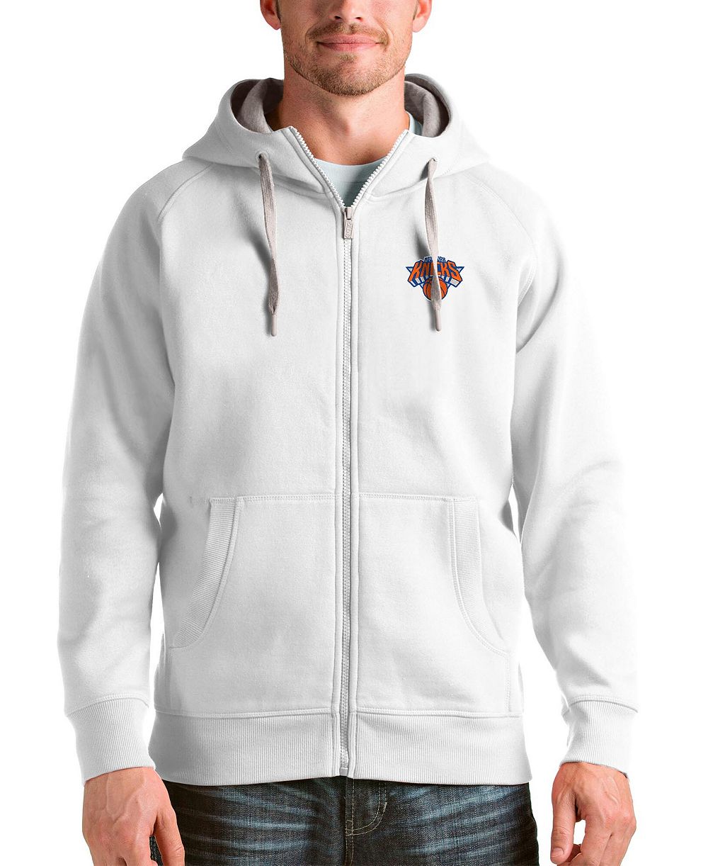 Мужская толстовка Antigua New York Knicks Logo Victory Full-Zip