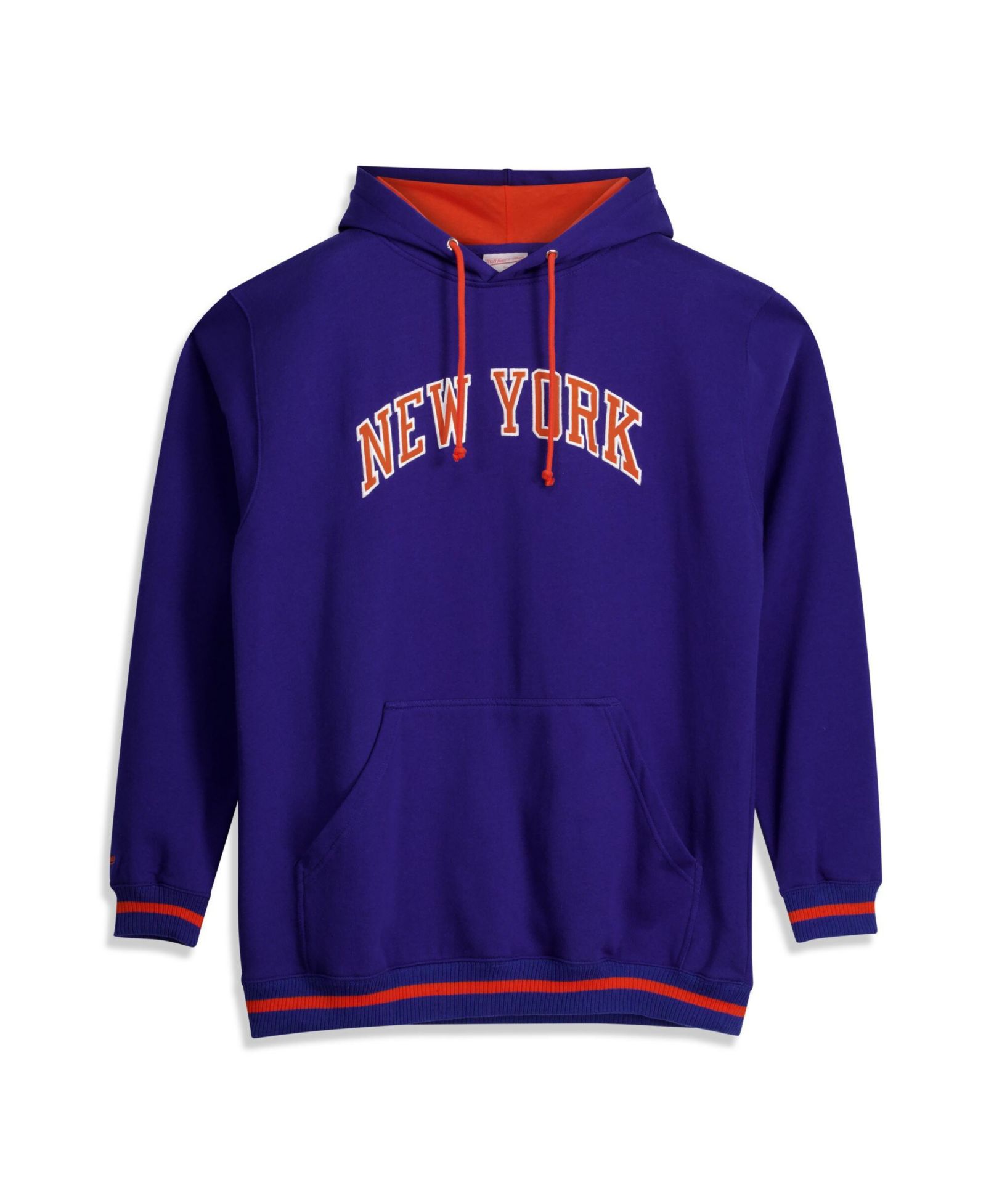 Мужское худи Mitchell & Ness Blue New York Knicks Hardwood Classics Big & Tall