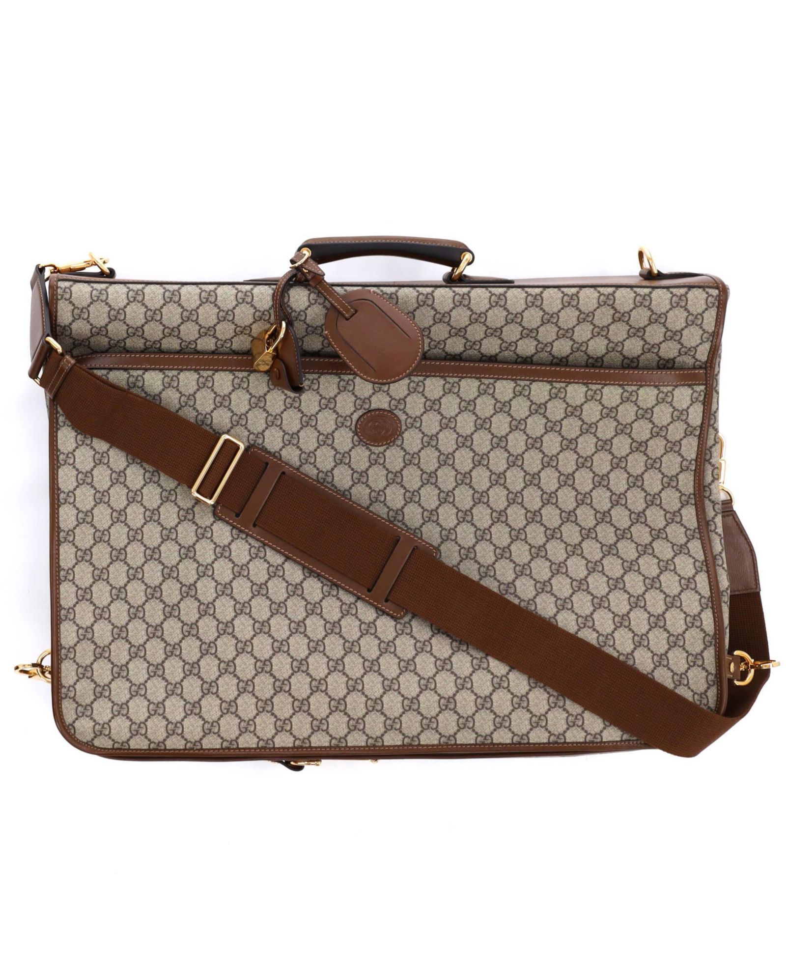 Б/у сумка для одежды Gucci Retro Interlocking G из прорезиненного полотна GG