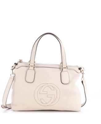 Б/у сумка Gucci Soho с мягким верхом и ручкой из кожи