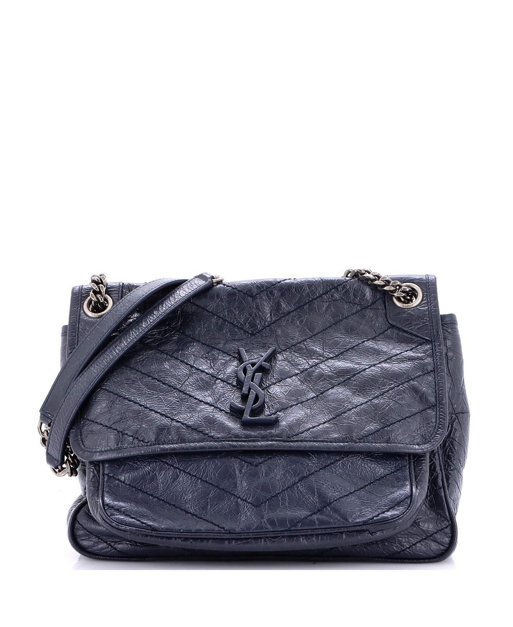 Сумка Saint Laurent Pre-Owned Niki Chain Flap Matelasse Chevron Leather Medium