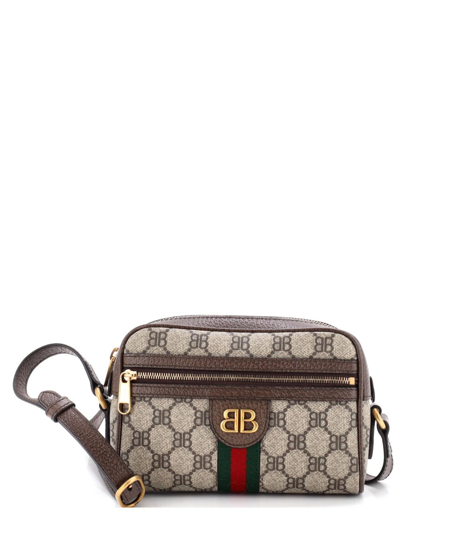 Pre-Owned Balenciaga Mini x Gucci The Hacker Project Camera Bag BB Coated Canvas