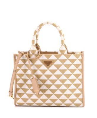 Pre-Owned Prada маленькая сумка-шоппер Symbole Jacquard