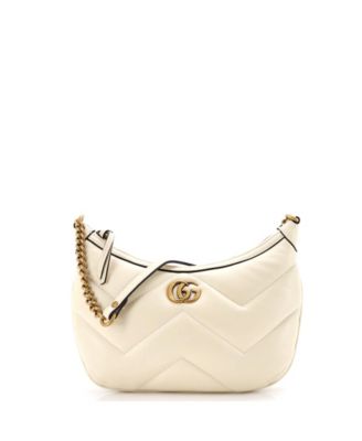 Сумка Gucci Small GG Marmont Chain Moon Matelasse Leather Pre-Owned