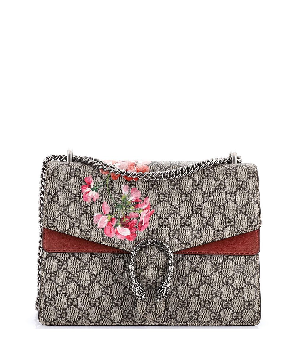 Gucci сумка Dionysus Pre-Owned Medium Blooms Print GG Coated Canvas