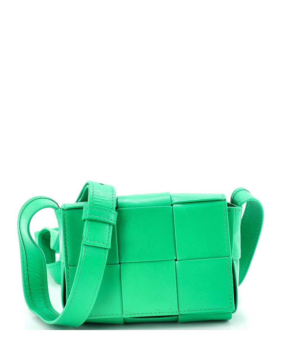 Pre-Owned Bottega Veneta сумка Bottega Veneta Candy Cassette Crossbody Bag Maxi Intrecciato Leather