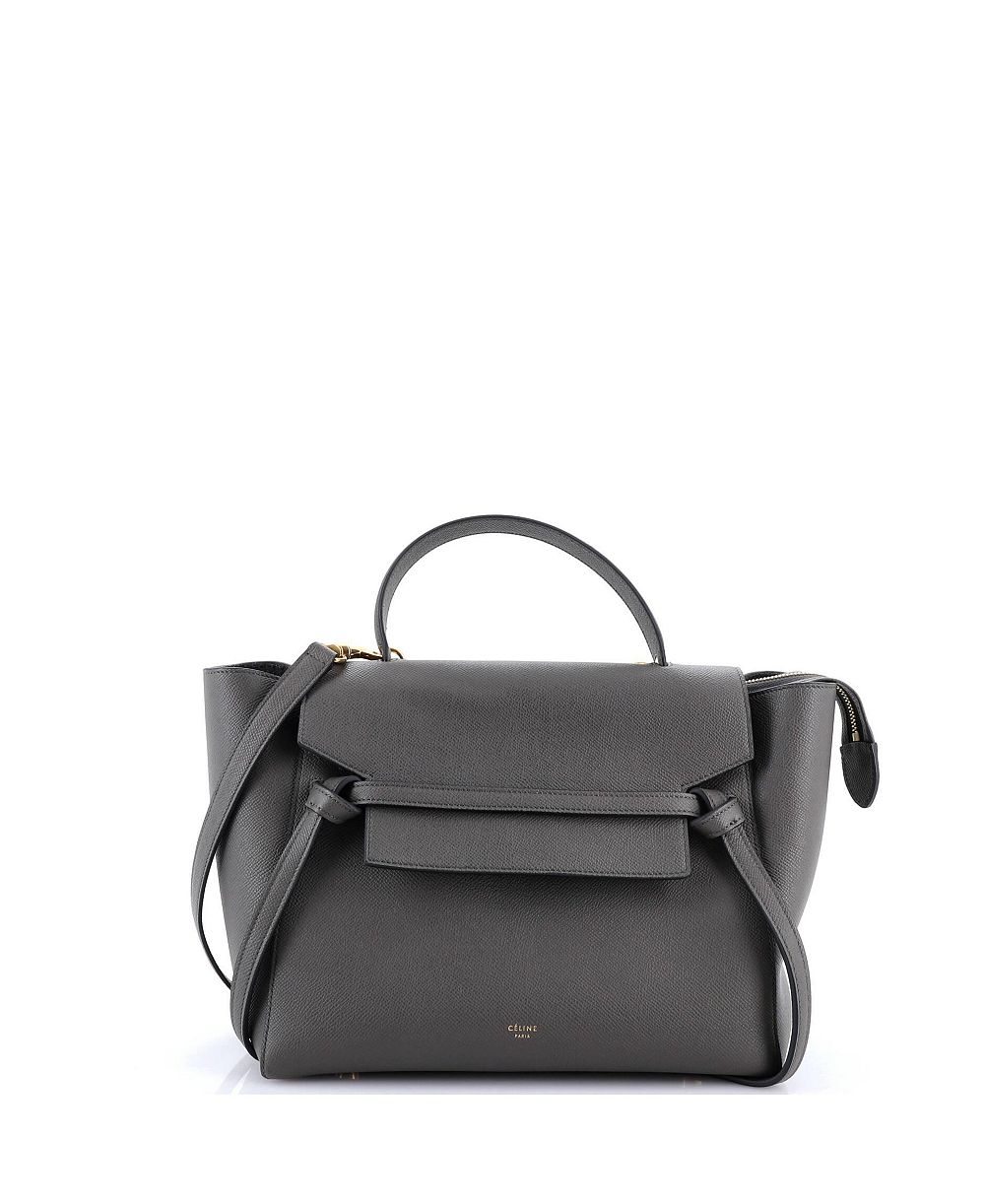 Мини-сумка через плечо Pre-Owned Celine из текстурированной кожи
