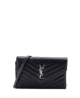 Сумка Saint Laurent Small Classic Monogram на цепочке из кожи Matelasse Chevron