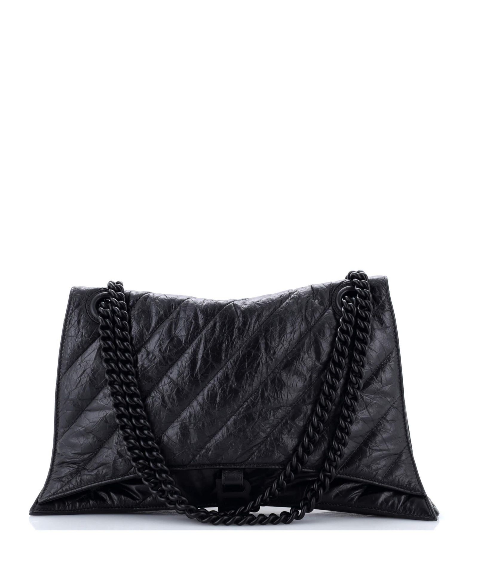 Сумка Pre-Owned Balenciaga Large Crush Chain Flap Quilted Crushed Calfskin