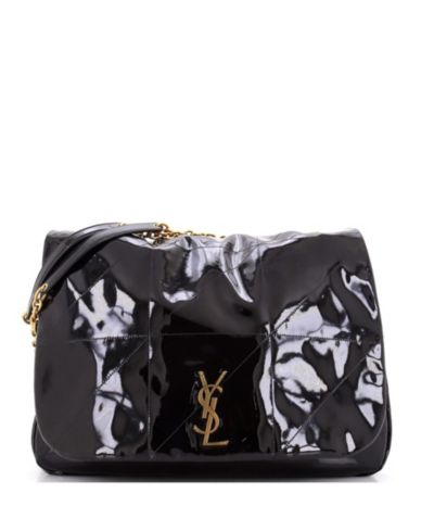 Сумка через плечо Saint Laurent Jamie 4.3, б/у, стеганая лакированная кожа