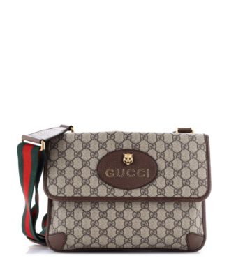 Б/у сумка Gucci Medium Neo Vintage Flap Messenger GG Coated Canvas