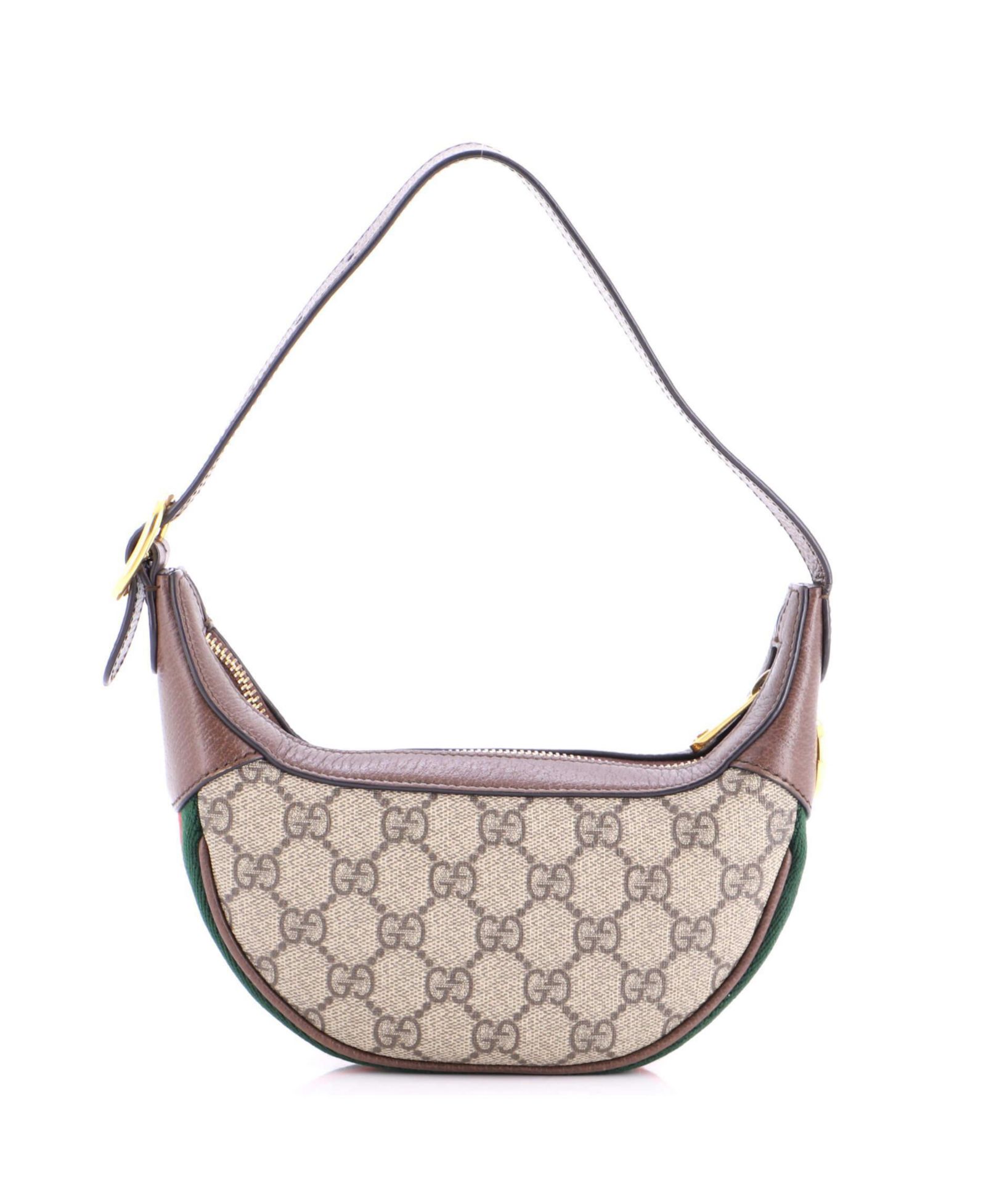 Сумка Gucci Mini Ophidia Half Moon Bag GG Coated Canvas