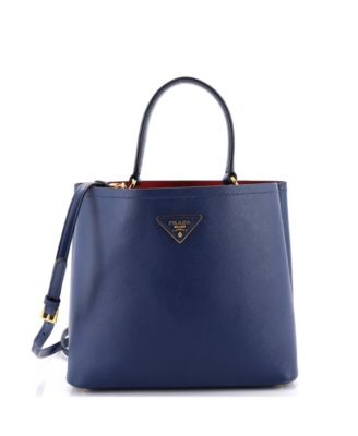 Бум-сумка Prada Large Panier из кожи Saffiano, б/у