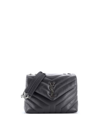Saint Laurent Small Loulou кожаная сумка через плечо Matelasse Chevron б/у
